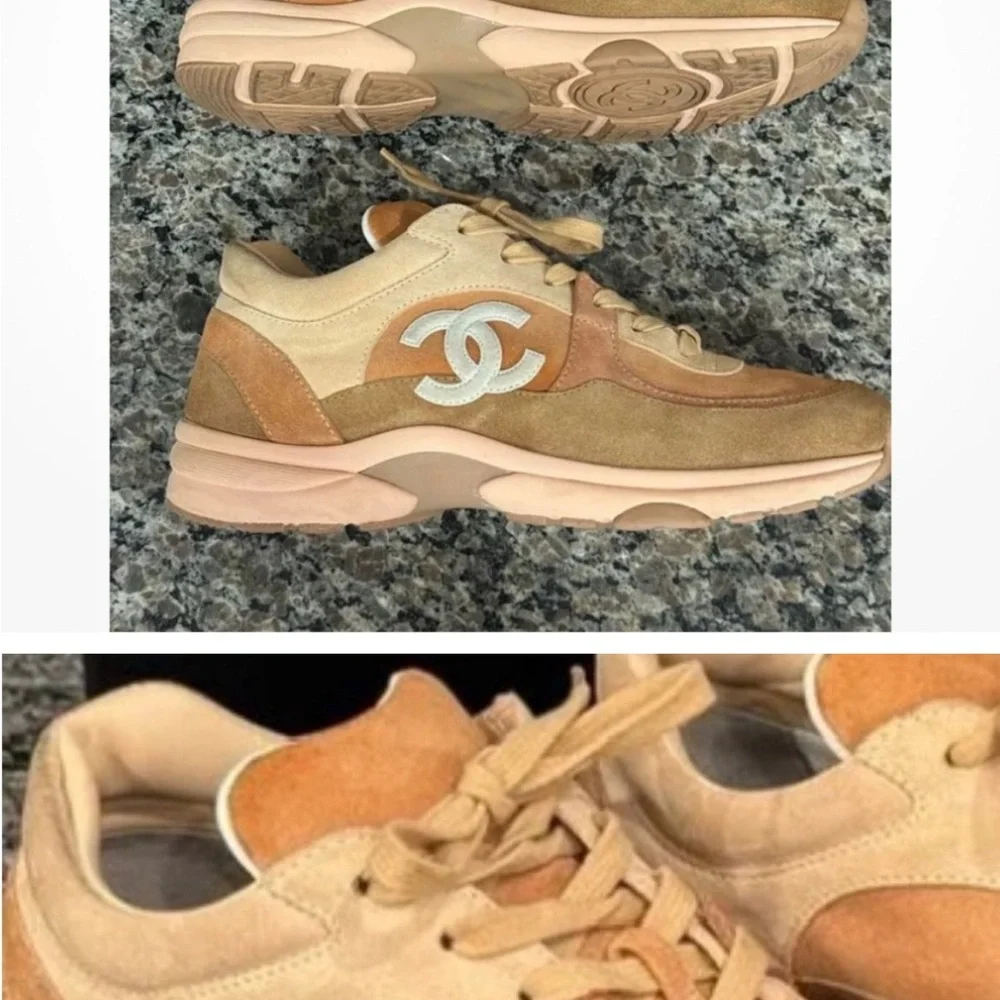 Chanel sneakers no box was lost when I moved might have dust bags 1 hr sale - Picture 2 of 3